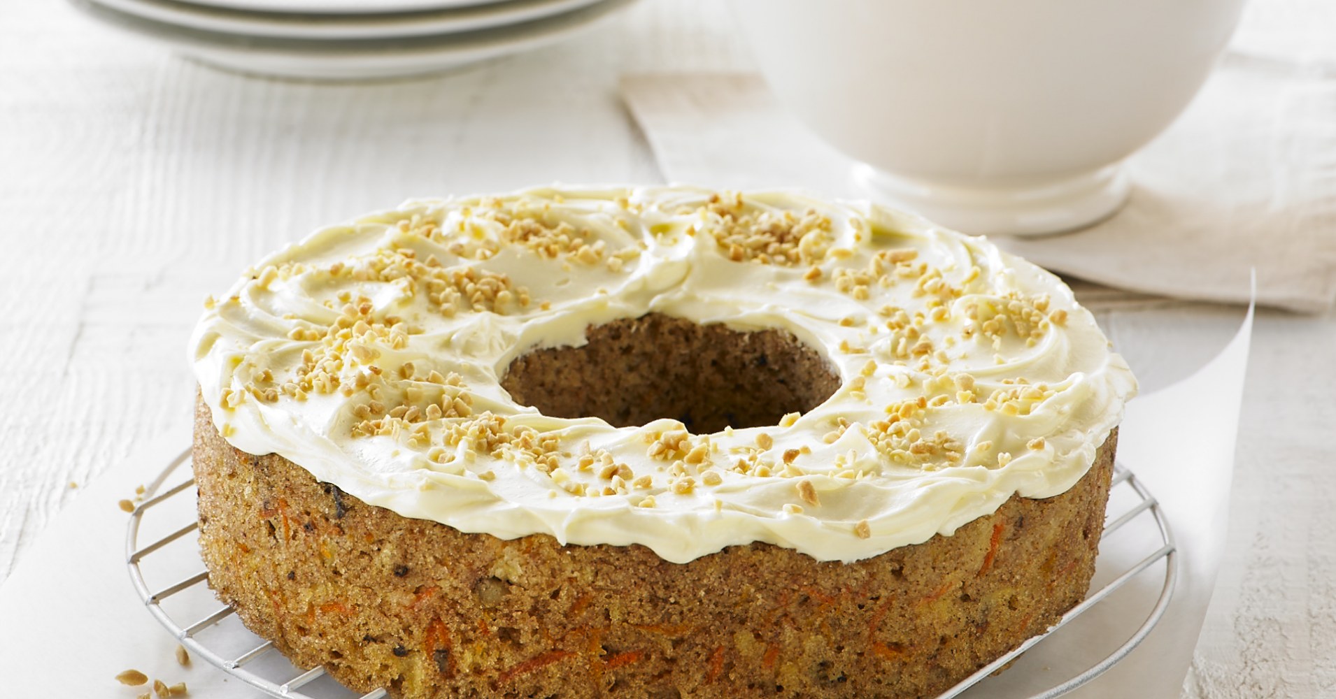 Carrot Cake with Cream Cheese Frosting Recipe | myfoodbook